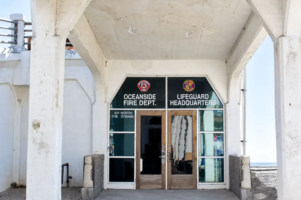 The Oceanside Fire Department's Lifeguard Headquarters Lifeguard Headquarters at the base of the municipal pier.