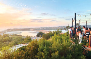 Locals enjoying sunset at VAGA Restaurant & Bar in Encinitas. Photo by David Boylan