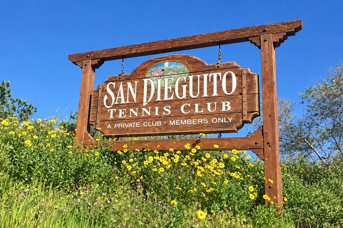 The San Dieguito Tennis Club has occupied its 5-acre property along El Camino Real in Encinitas since the member-owned club was founded in 1966. Courtesy photo/San Dieguito Tennis Club