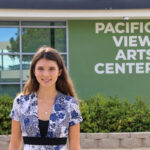 San Dieguito Academy junior Sloane Donnelly outside the Pacific View Arts Center in Encinitas. Photo by Cameron Adams