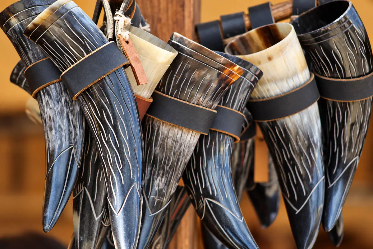 Drinking horns. 