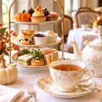 Steeped in the season: Four Seasons Residence Club Aviara will pair afternoon tea with seasonal sweets and savory bites Oct. 25 in Carlsbad. Festive attire and lighthearted costumes are encouraged. Image illustrates the seasonal theme, not the actual menu. The Coast News graphic/AI