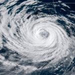 A satellite view of Tropical Storm Rachel on Oct. 9 off the Southern California coast. Courtesy photo/NOAA
