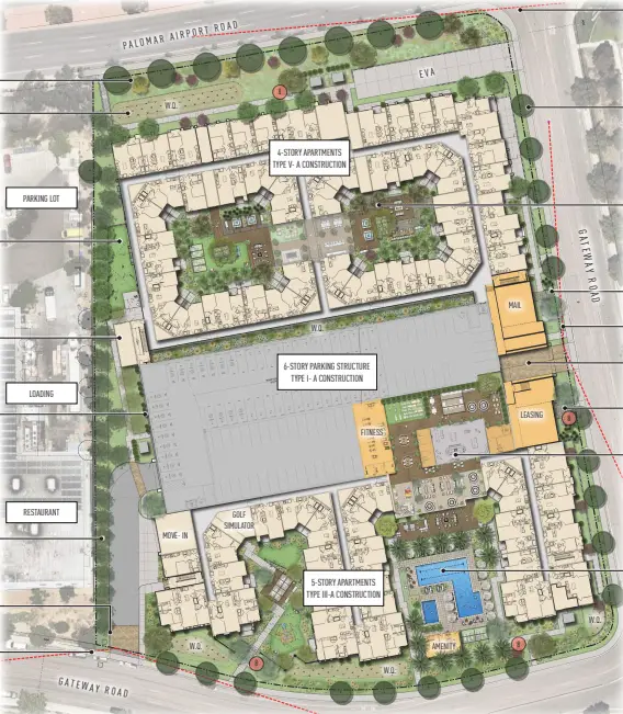Project layout. Courtesy of City of Carlsbad
