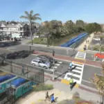 Renderings of the trenched rail lines. Image courtesy of City of Carlsbad