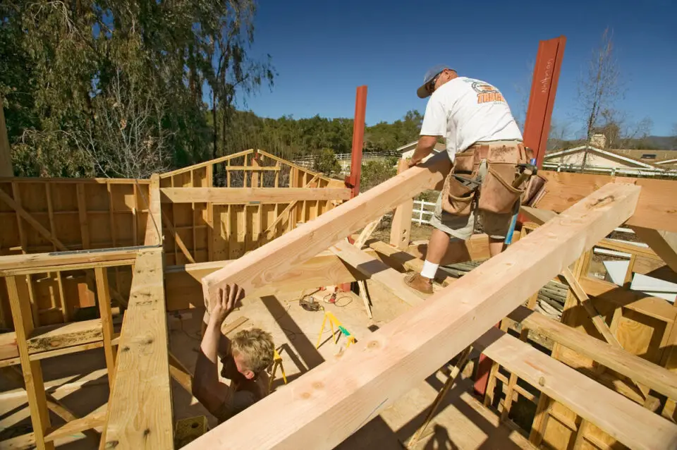 A home under construction in Southern California. Proposition 45 would establish deadlines for housing approvals and legal challenges. Courtesy photo/Spirit of America