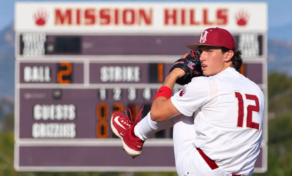 Mission Hills senior pitcher Dax Hyde has committed to UC Santa Barbara. Courtesy photo/Hyde