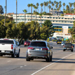 A northbound view of Jimmy Durante Boulevard in Del Mar. The city is considering lowering speeds along the roadway.