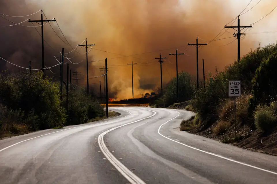 The Camp Pendleton Fire Department, supported by air and ground units from CAL FIRE and other agencies, responded to Henderson Fire. Photo by Sgt. Haley Fourmet Gustavsen