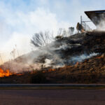 Members of the Camp Pendleton Fire Department and partnering agencies respond Oct. 15 to the Henderson Fire. Photo by Sgt. Haley Fourmet Gustavsen