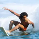 Legendary Hawaiian surfer Larry Bertlemann, known as “The Rubberman,” revolutionized surfing in the 1970s with his radical, low-to-the-board style. Courtesy photo