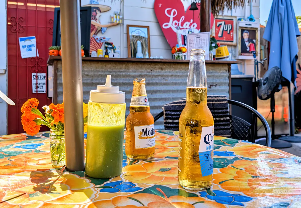 Of course, traditional Mexican lagers are also available at the speakeasy. Photo by Jeff Spanier