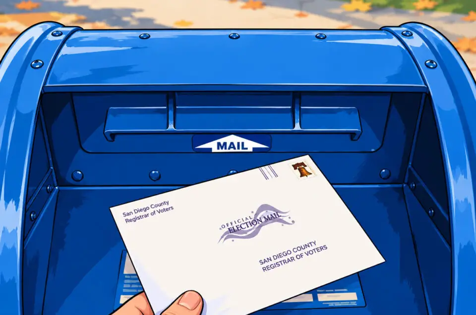 San Diego County voters must register by Monday to receive a mail ballot for the Nov. 3 general election. The Coast News photo illustration