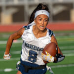 La Costa Canyon senior captain Mia Oh plays against crosstown rival Carlsbad High on Sept. 16. Photo by Craig Maloof