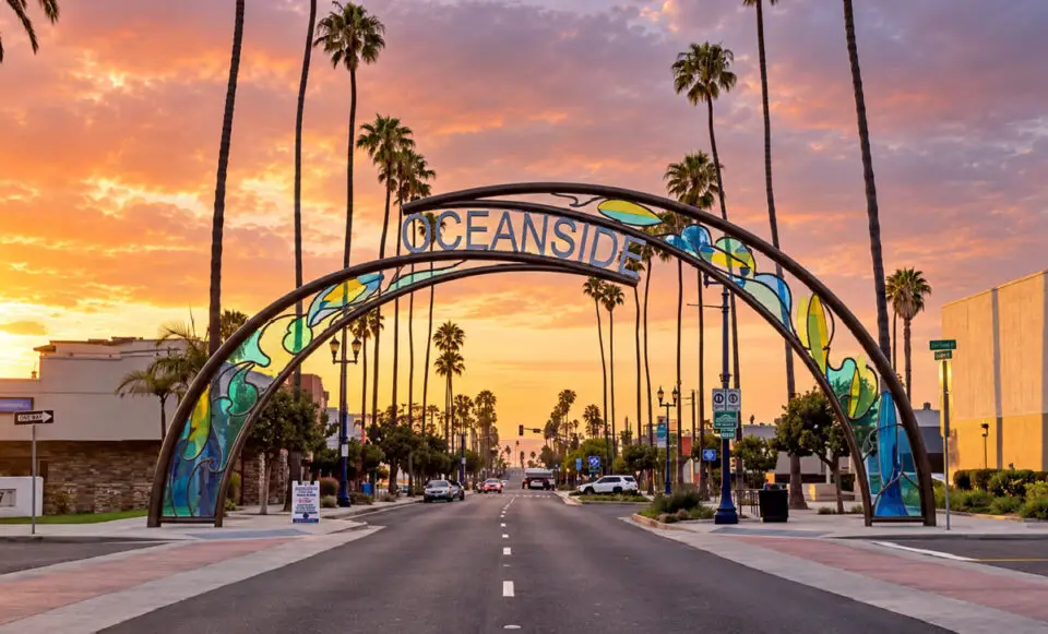 A rendering of a proposed archway in downtown Oceanside. Courtesy image/City of Oceanside