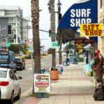 A storefront in downtown Oceanside. Measure S would add a half-cent sales tax for 10 years to help fund street repairs and major infrastructure projects. File photo
