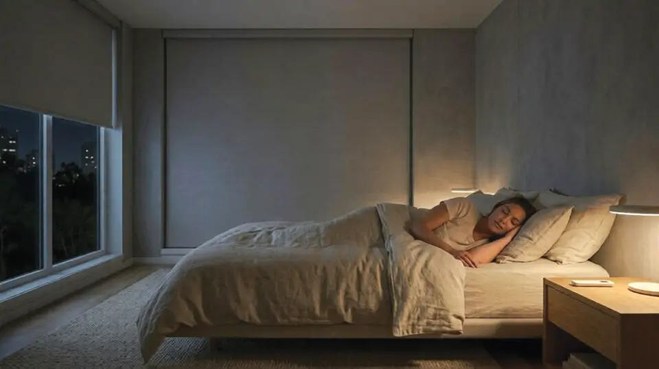 A darker bedroom can help reduce sleep interruptions caused by unwanted light. Blackout shades help reduce incoming light, while proper measurements and installation can minimize gaps around the edges. Courtesy photo