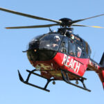 A REACH Air Medical Services helicopter. Three people died and two survived when one of the company’s medical helicopters crashed off Catalina Island on Sept. 30 after an earlier flight from Oceanside. Courtesy photo