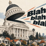 California’s housing mandates deliver more talk than results. The Coast News graphic