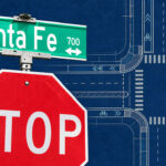 A new state budget law restricts Encinitas’ ability to remove protected bicycle lanes along Santa Fe Drive, drawing objections from city officials pursuing a roadway redesign. The Coast News graphic