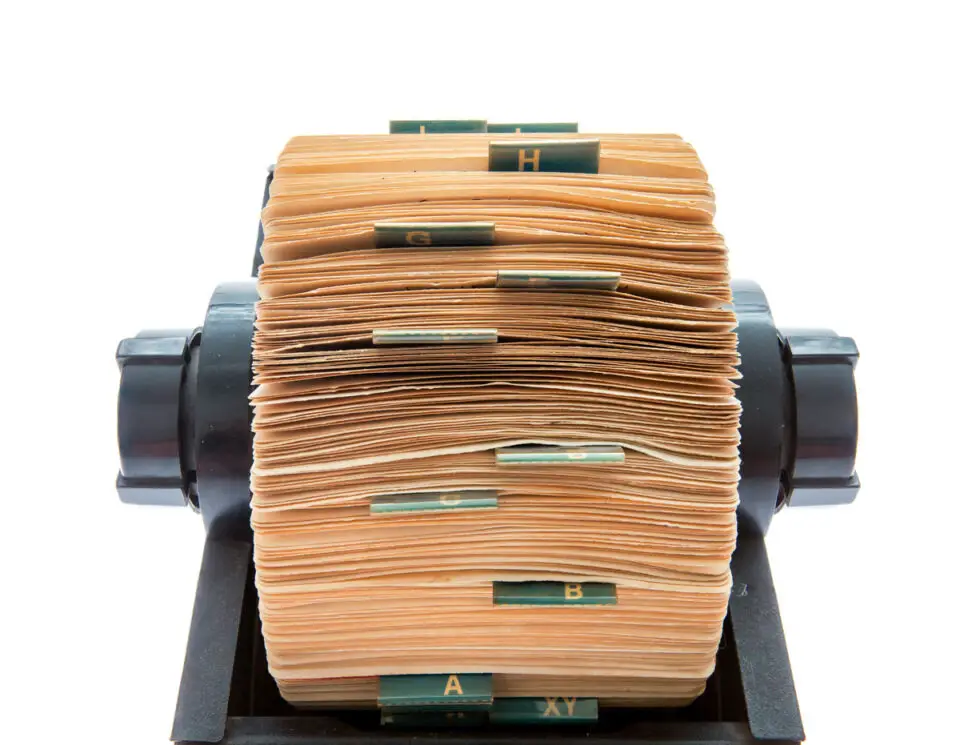 Rolodex file