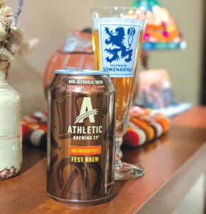 Athletic Brewing Company's non-alcoholic Fest Brew. Photo by Jeff Spanier