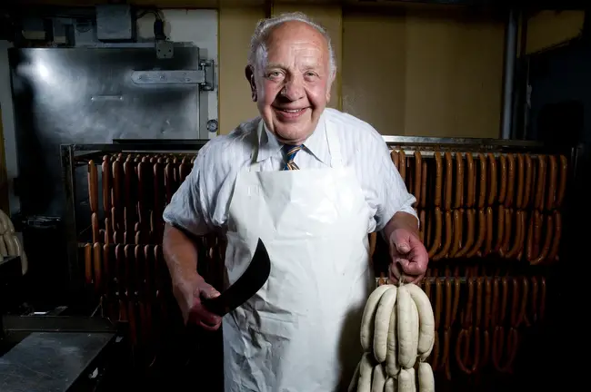 “Big John” Haedrich at Tip Top Meats was the most well-known butcher in Carlsbad with his German-inspired deli, restaurant, beer and wine shop and grocery store. Courtesy photo