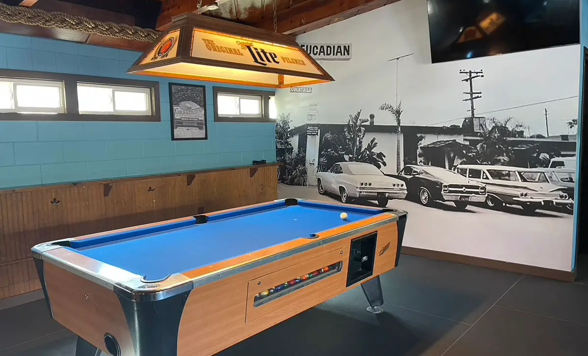 Owners of the Leucadian Bar have brought in new pool tables to liven up the historic tavern. 