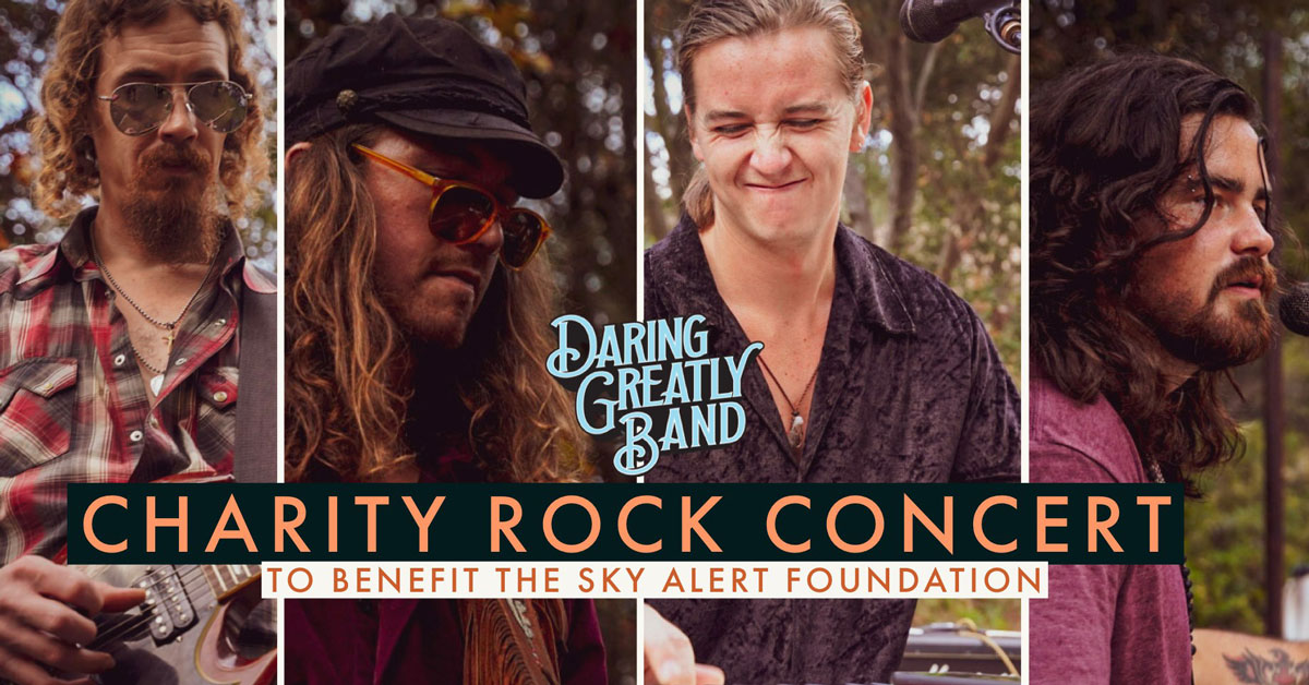 Canadian rock band Daring Greatly will headline a charity rock concert on Aug. 1 at Flawless Bistro & Bar in Escondido to benefit the Sky Alert Foundation