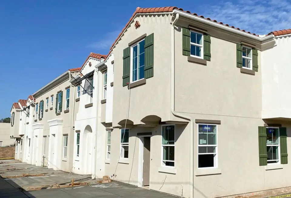 Hallmark Communities recently finished Mission 24, above, a residential development in San Marcos. The developer is also nearing completion of The Breakers in Oceanside, slated to open next year. Photo courtesy of Hallmark Communities