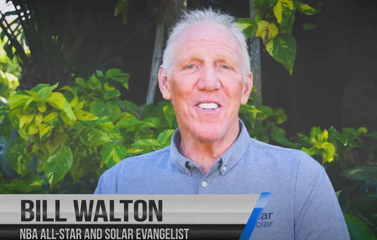 Bill Walton is a solar evangelist with Stellar Solar