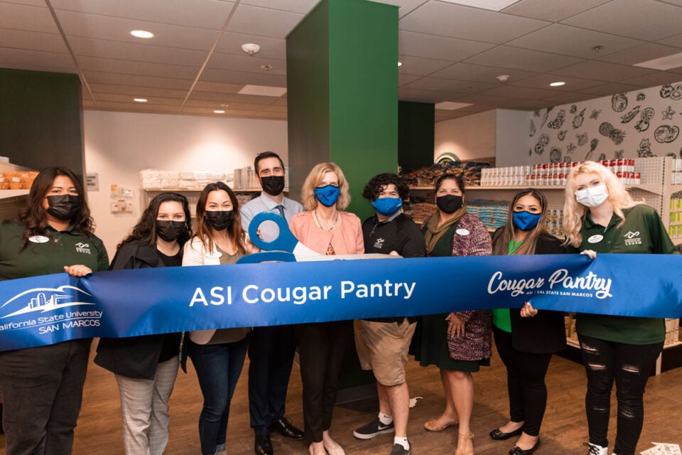 The Cougar Pantry, created in 2017, has since expanded to a larger space near the university's bookstore. Photo courtesy of CSUSM