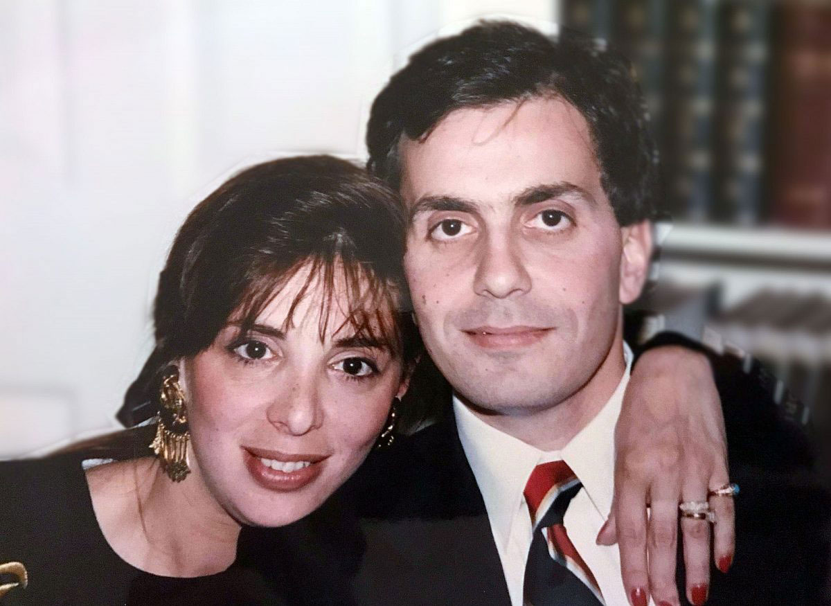 Michelle Daou with her brother Georges, co-proprietor of Daou Family Estates. 