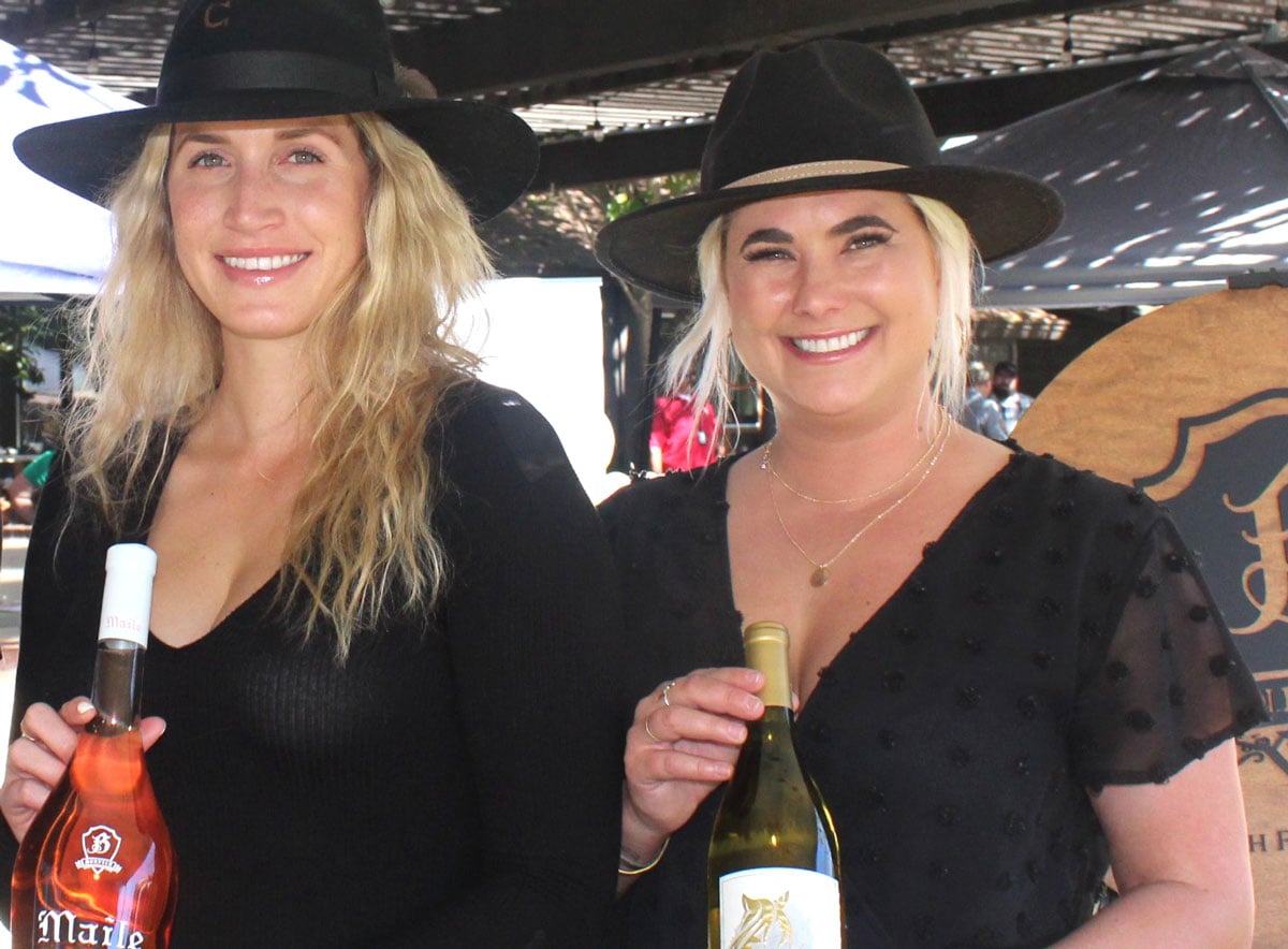 Maile Burtech and winemaker Olivia Macdonald offered the Burtech Family Vineyard wines at the recent San Diego Vintners Wine Festival. Photo by Frank Mangio