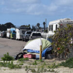 Homeless encampment Oceanside