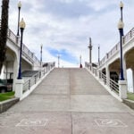 The ramp connecting the Oceanside Pier to The Strand below