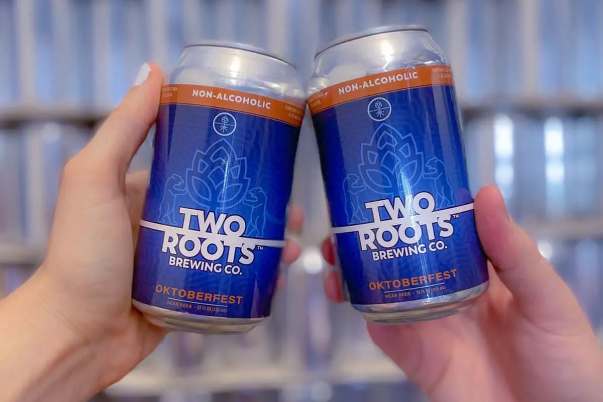 Two Roots Brewing Co's NA Oktoberfest. Photo courtesy of Two Roots Brewing